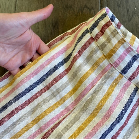 Boden linen wrap skirt in stripe - Picture 5 of 6